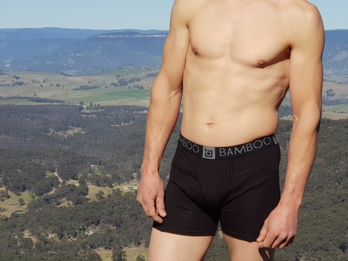 Image of Mens Bamboo "L'adore moi" Trunks