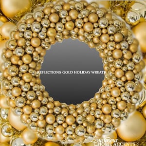 Image of Reflections Gold Holiday Wreath