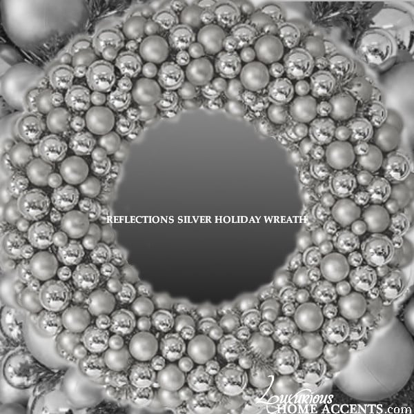 Image of  Reflections Silver Holiday Wreath