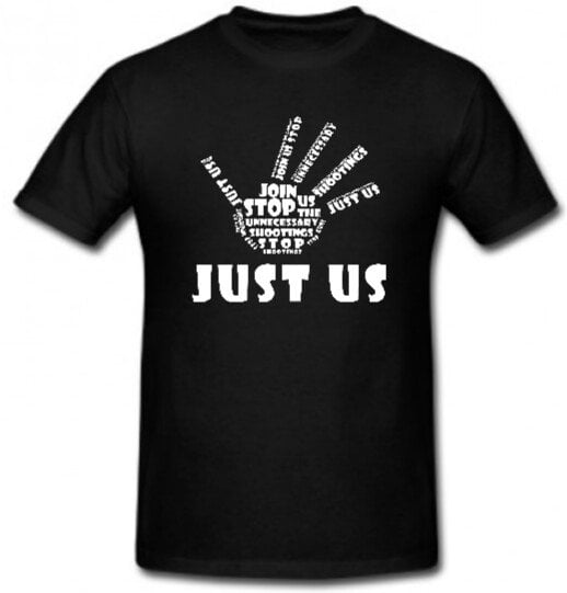Image of Just Us Black Tshirt 