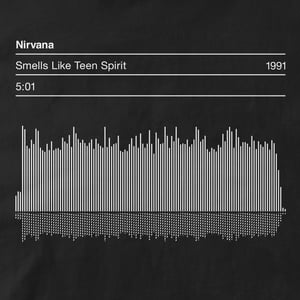 Image of Nirvana, 'Smells Like Teen Spirit', Song Sound Wave Graphic T shirt