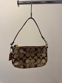 Image 1 of Vintage Coach Signature Demi Mini Pouch Handbag