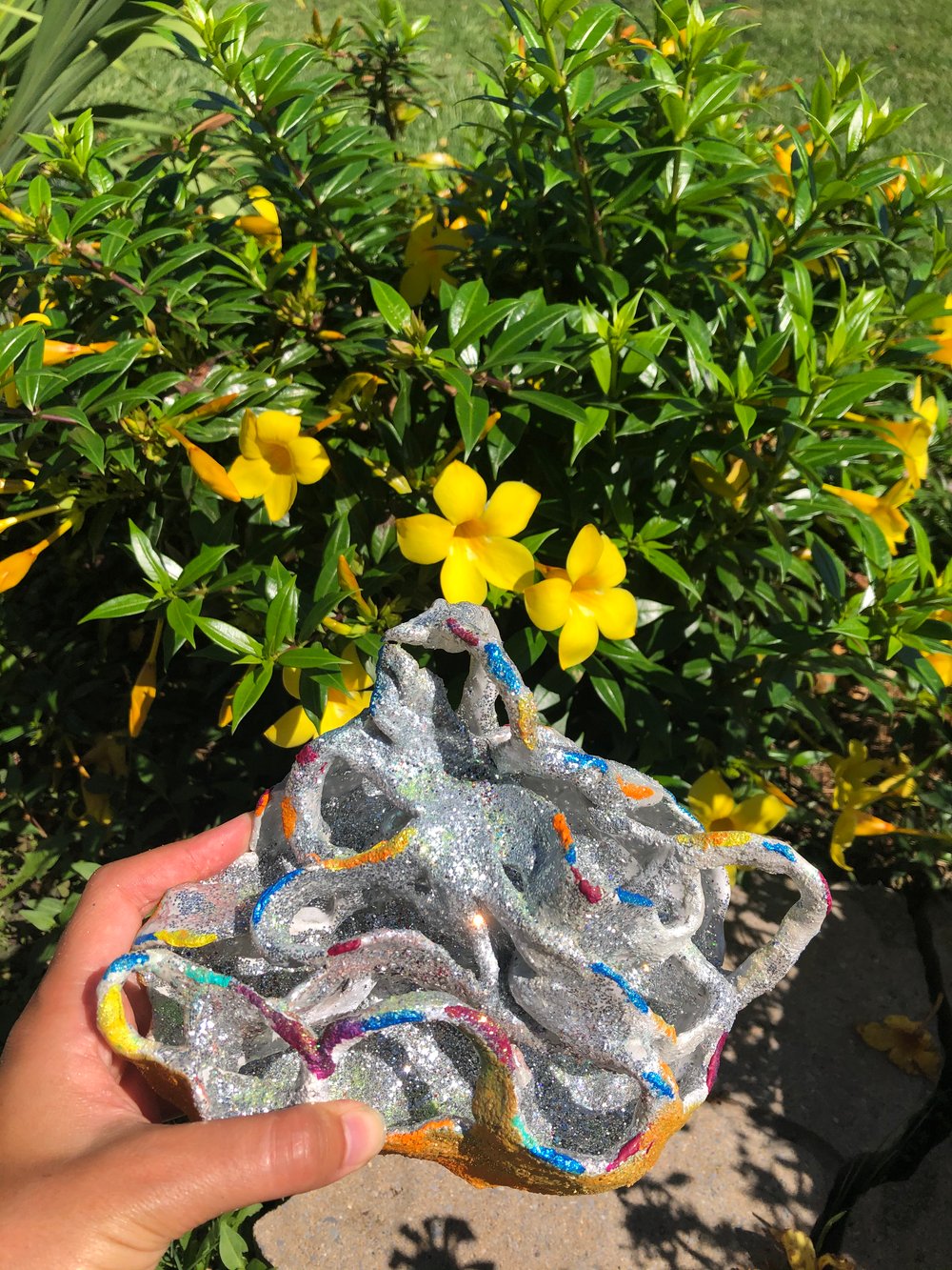 Image of Ceramic Sculpture-Silver 