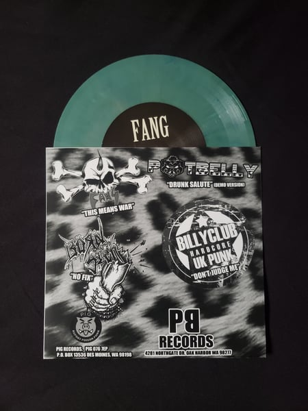 Image of PB RECORDS 4-WAY SPLIT 7" (Green Marble Vinyl)