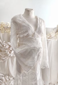 Image 3 of photography dress Winona - size S/M | photo props | maternity dress | white