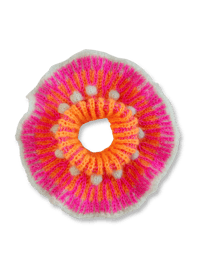 Image 2 of Sofie and Iris Orange, Hot Pink and Mint Mohair and Merino Collar