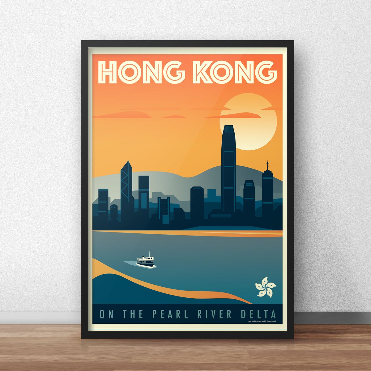 Image of Hong Kong Victoria Harbour Poster