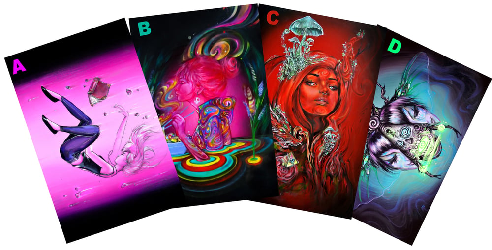 Image of 4 New Holographic Print Pack