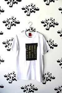 Image of this one tee in white 
