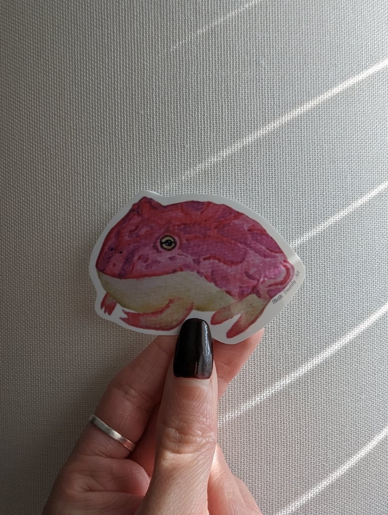 Pacman Frog Sticker Image 3