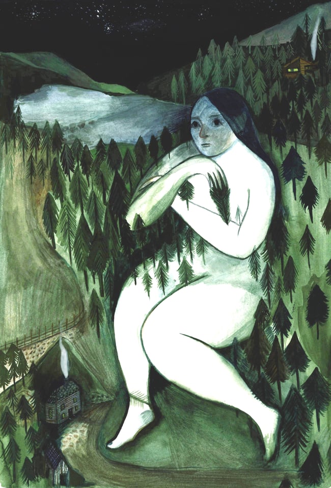 Hedgewitch - Giclee print