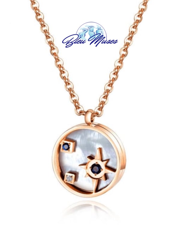 Image of 14K Rose Gold Pendant & Necklace