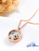 Image 3 of 14K Rose Gold Pendant & Necklace