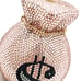 Image of Bag of Money Rhinestone Clutch