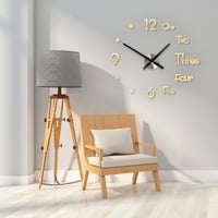 DIY Digital Wall Clock 3D Sticker
