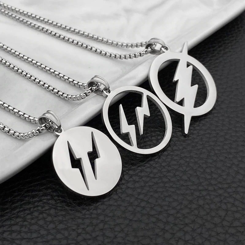 Lightning Pendant Necklace (Titanium Steel)