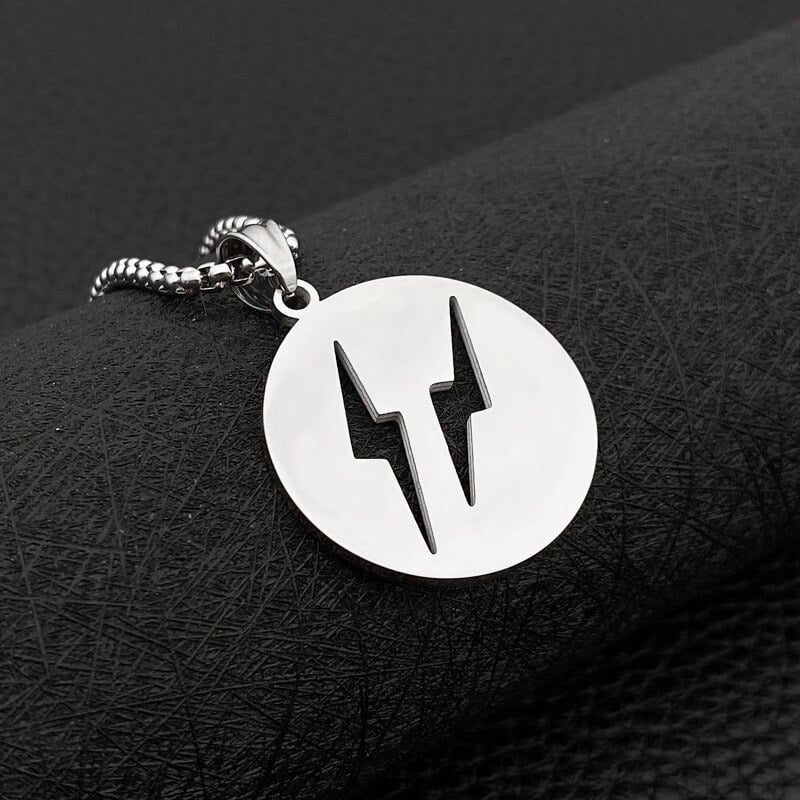 Lightning Pendant Necklace (Titanium Steel)