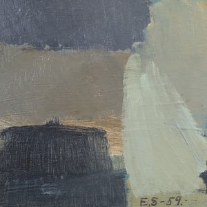 Image of 1959, Swedish Abstract Landscape Painting 