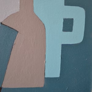 Image of Contemporary Painting, 'Still Life in Blue,' Marc Taylor.