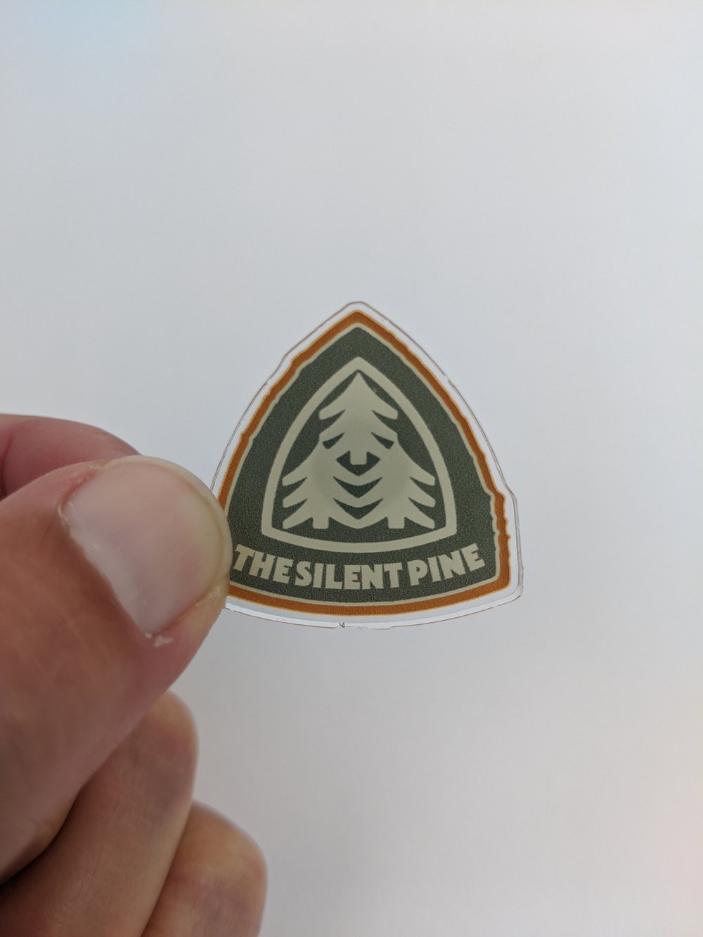 The Silent Pine Acrylic Pin
