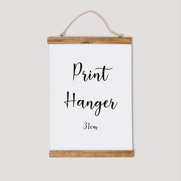 Image of Wooden Print Hanger - 31 cm