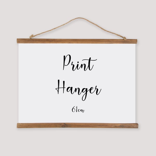 Image of Wooden Print Hanger - 61cm