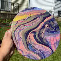 Image 5 of “Crystals Shift” Fluid Painting
