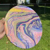 Image 3 of “Crystals Shift” Fluid Painting