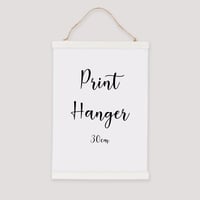 Image 1 of White Print Hanger - 30cm