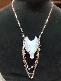 Image 4 of Opalite Wolf Necklace