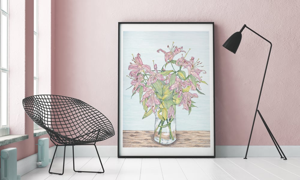 Image of Lilies in Decay - Original