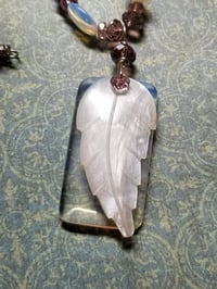 Image 1 of Opalite, Mother of Pearl and Crystal Necklace