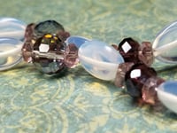 Image 4 of Opalite, Mother of Pearl and Crystal Necklace