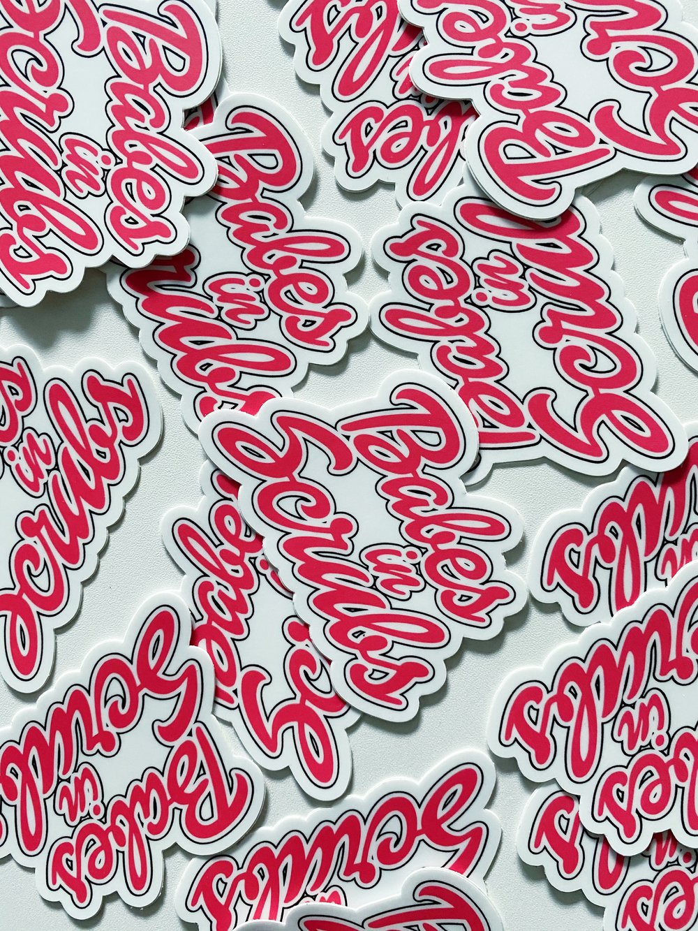 Image of Babes in Scrubs Stickers 