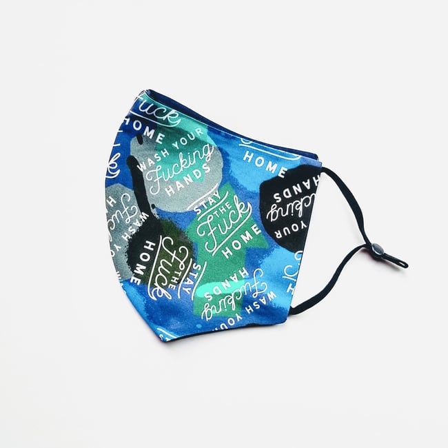 Stay Home + Wash your hands - Face Mask 🧼