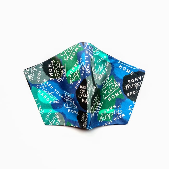 Stay Home + Wash your hands - Face Mask 🧼