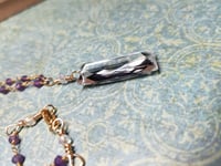 Image 3 of 18.70ct Quartz Crystal and Amethyst Necklace 