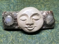 Image 1 of Full Moonstone Barrette 