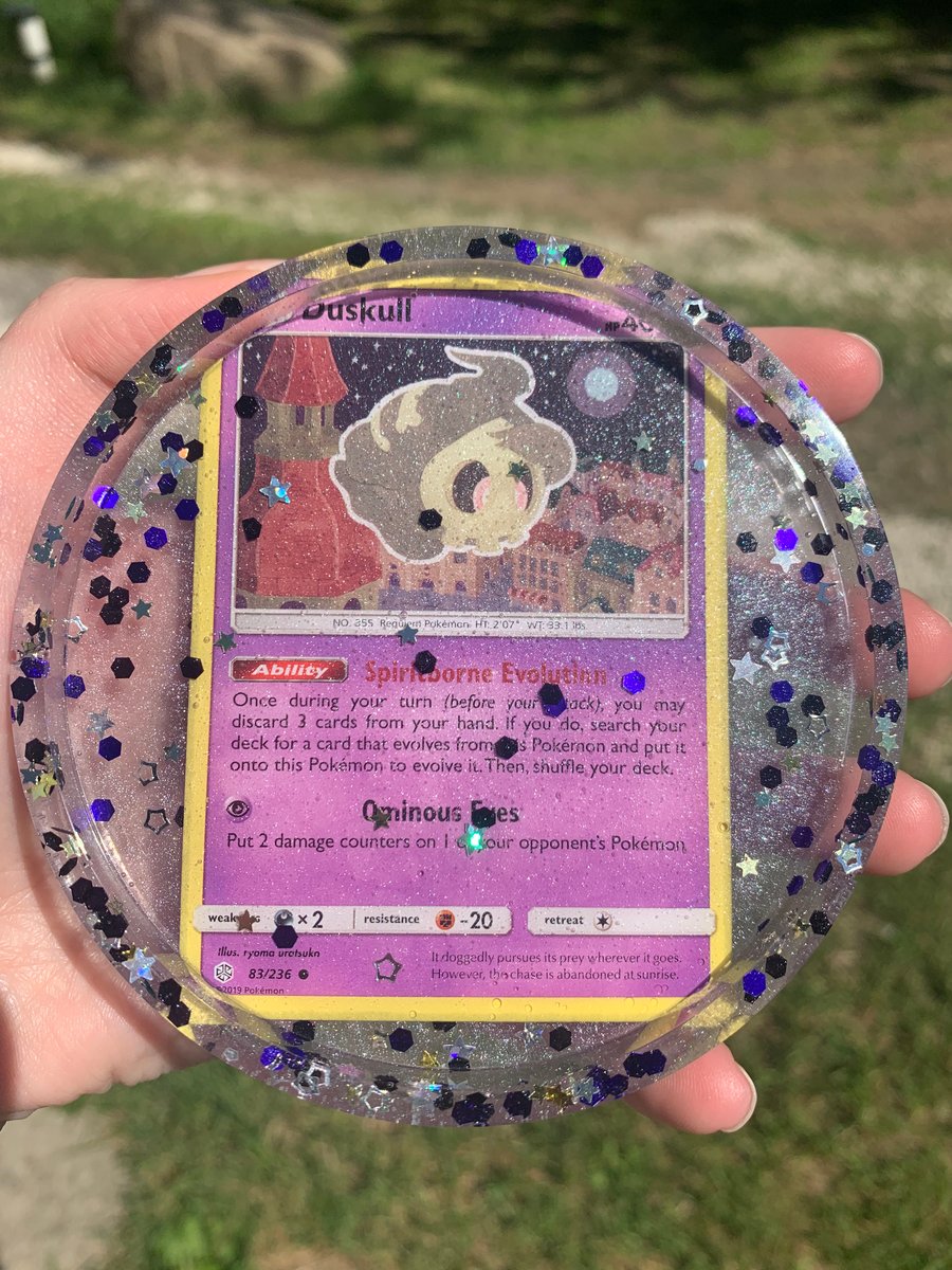 Custom Pokemon Card Coaster | Crafty Cat Resin