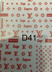 Image 1 of Designer Stickers D41-D45