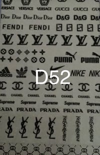 Image 2 of Designer Stickers D51-D55