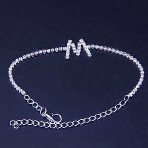 Image of Small Letter Anklet 