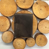 Image 1 of Logan wide minimalist wallet - veg tan