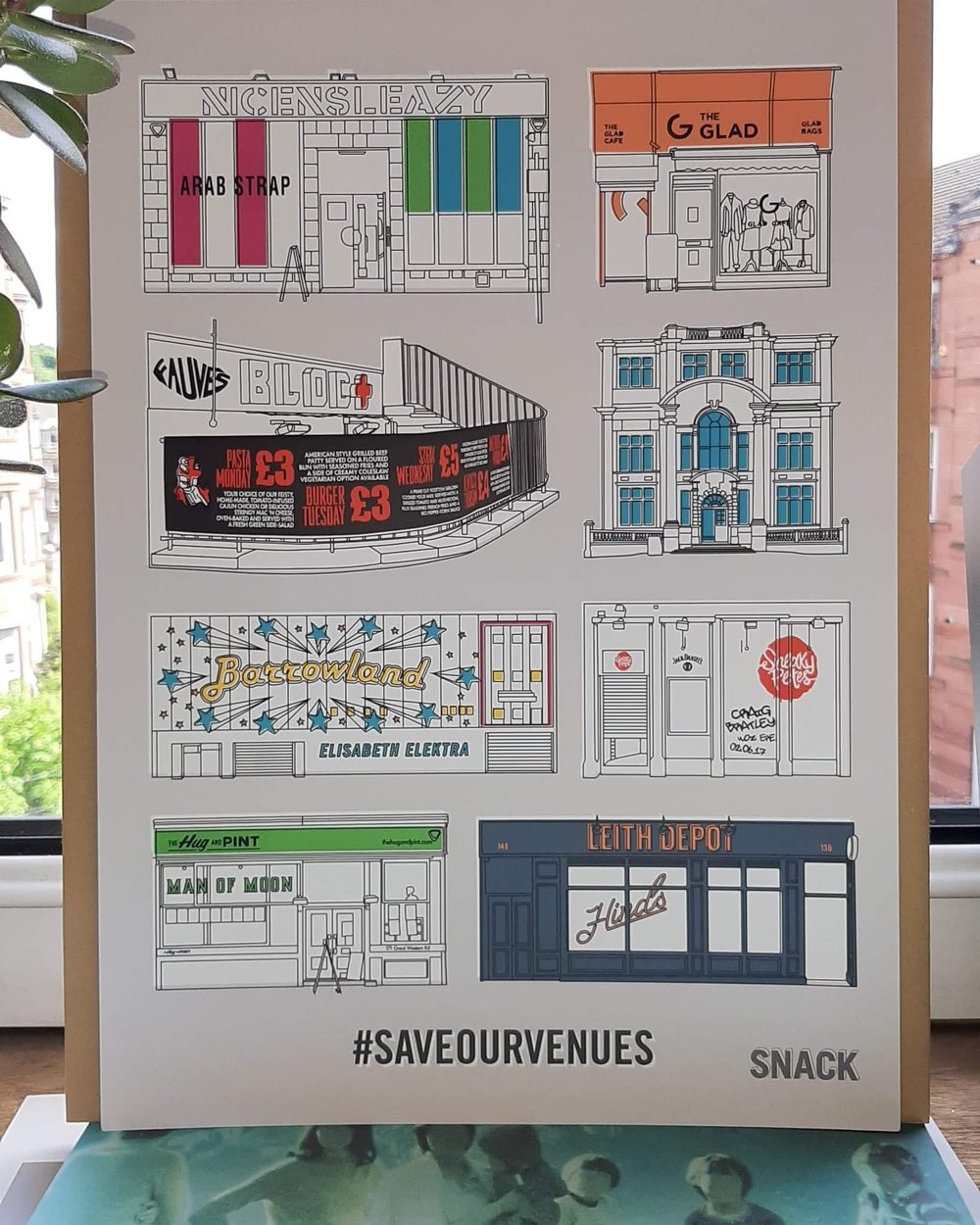 SOLD OUT Save Our Venues: Iconic Scottish Venues print – Second Run