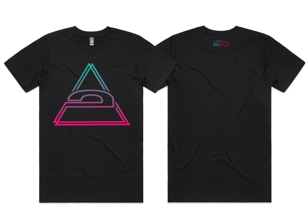 Image of Unisex Dan Mawdsley Tattoo Triangle Logo Tee -BLACK 