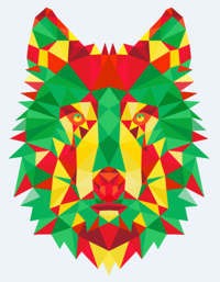 Image 3 of Wolf geometric sweatshirt