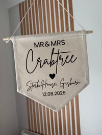 Image 2 of Personalised Cotton Flag