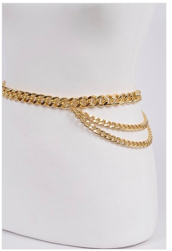 Image of Gold Chain Belt