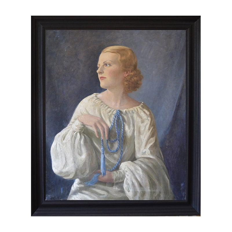 Image of Large, 1930's, Society Portrait of a Lady