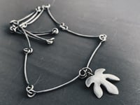 Image 3 of Fig Leaf Silver Necklace 